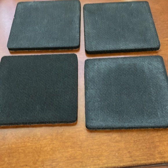 VINTAGE ROBERT RODENBURGER 3.5” SQUARE FOAM COASTERS FEATURING “POPPY GARDEN” - Picture 7 of 12